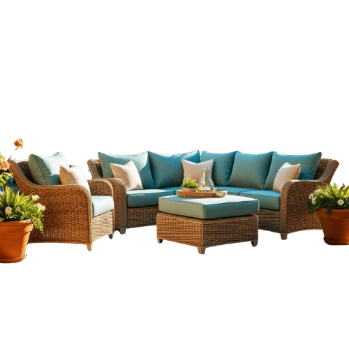 Coastal Breeze Woven Patio Set