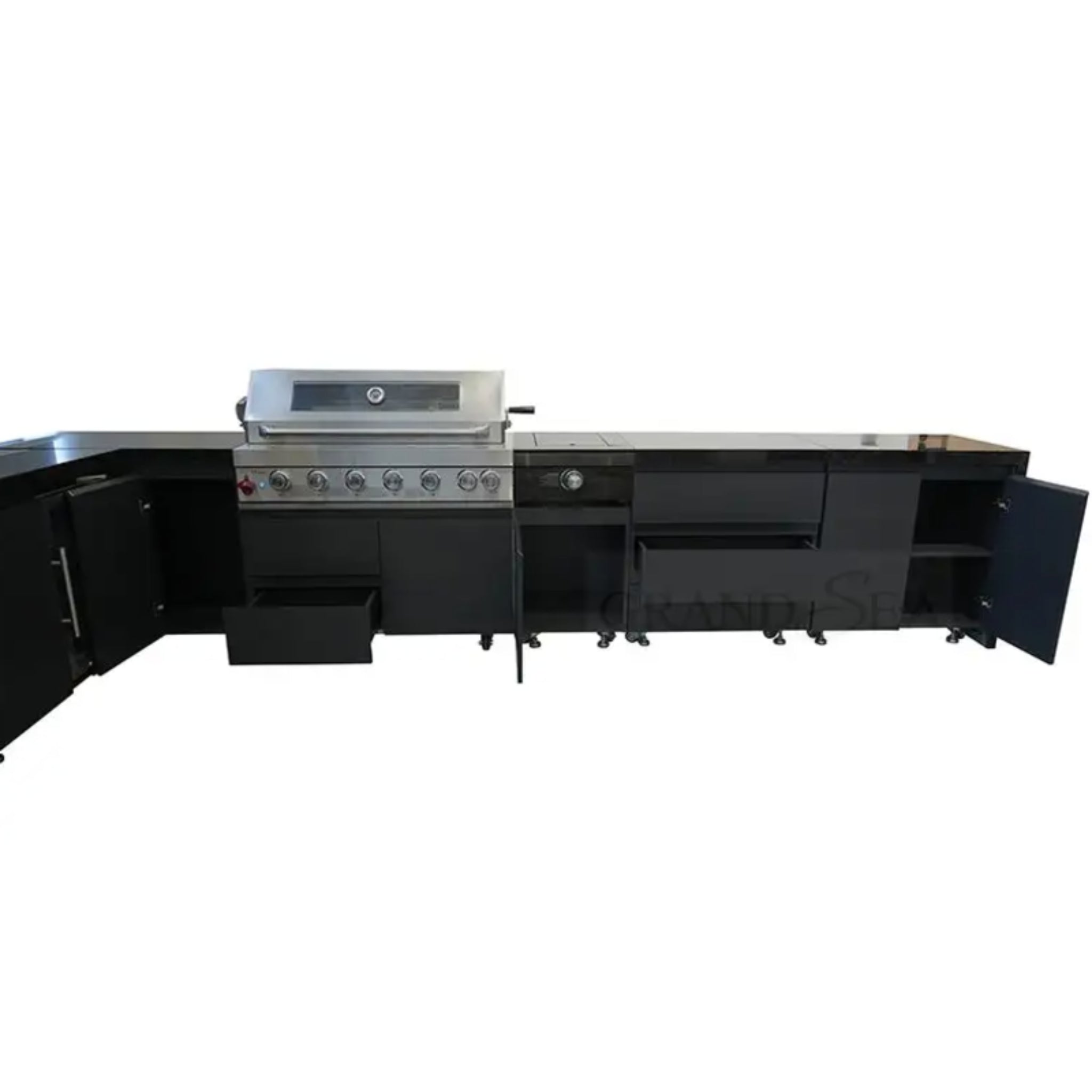 Black Titan Angular Outdoor Kitchen